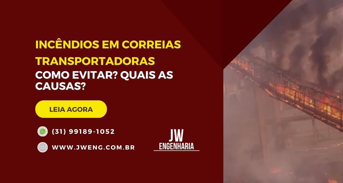 incêndios em correias transportadoras